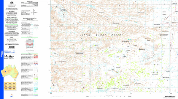Madley SG51-03 1:250k Topographic Map
