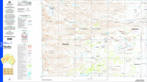 Madley SG51-03 1:250k Topographic Map