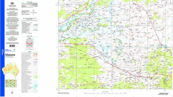 Manara SI54-04 Topographic Map 1:250k