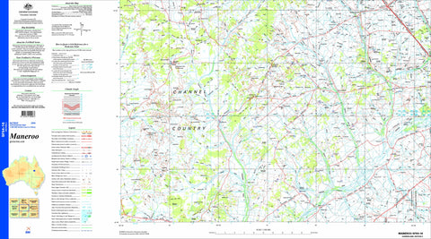 Maneroo SF54-16 Topographic Map 1:250k