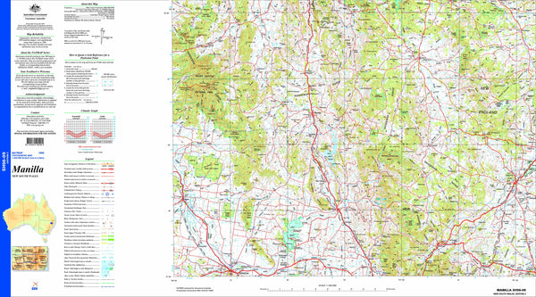 Manilla SH56-09 Topographic Map 1:250k
