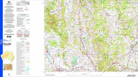Manilla SH56-09 Topographic Map 1:250k