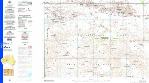 Mann SG52-11 Topographic Map 1:250k