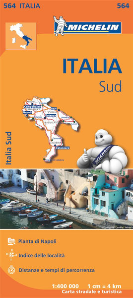 Italy South Map Michelin 564