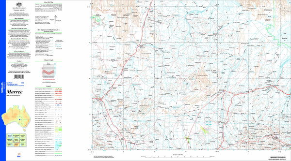 Marree SH54-05 Topographic Map 1:250k