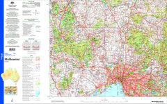 Melbourne SJ55-05 Topographic Map 1:250k