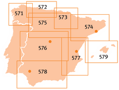 Spain North East- Cataluña, Aragón, Andorra Michelin Map 574