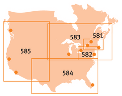 USA West & Canada West Michelin 585