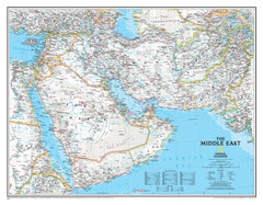 Middle East NGS 770 x 600mm Wall Map