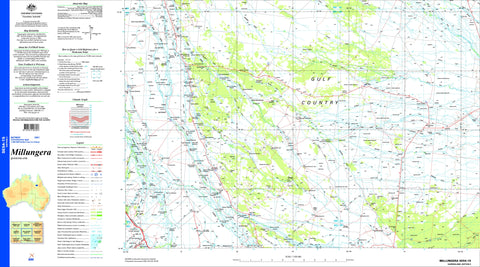 Millungera SE54-15 Topographic Map 1:250k