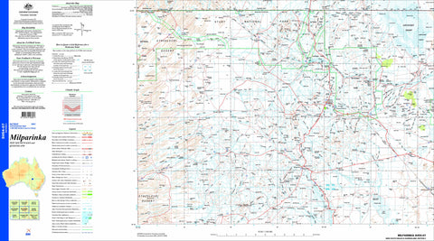 Milparinka  SH54-07 Topographic Map 1:250k