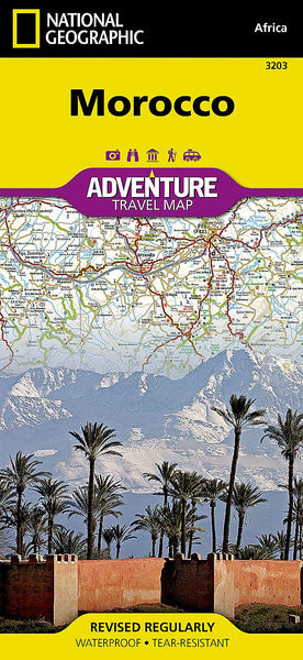 Morocco National Geographic Folded Map