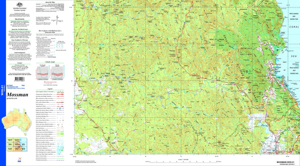 Mossman SE55-01 Topographic Map 1:250k