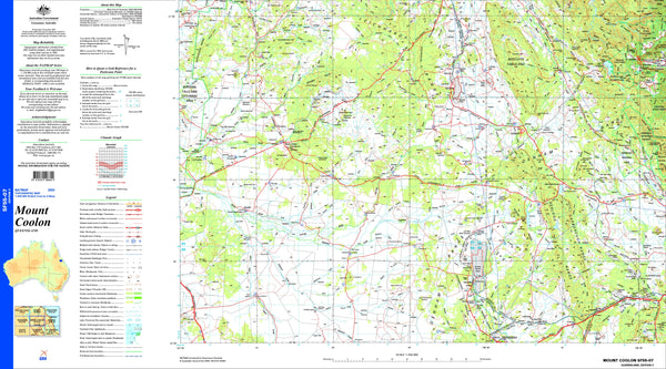 Mount Coolon SF55-07 Topographic Map 1:250k