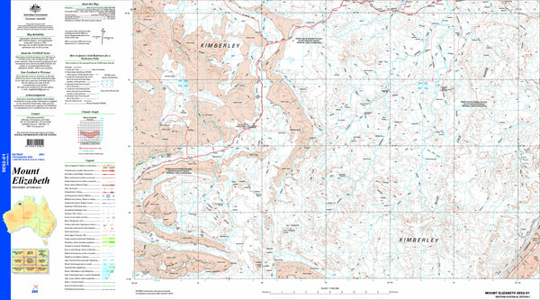 Mount Elizabeth SE52-01 1:250k Topographic Map 