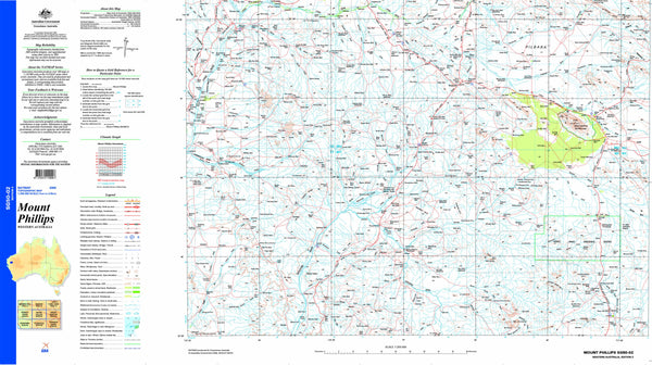 Mount Phillips SG50-02 1:250k Topographic Map