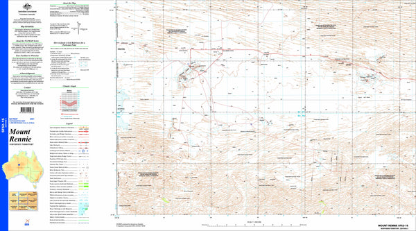 Mount Rennie SF52-15 Topographic Map 1:250k