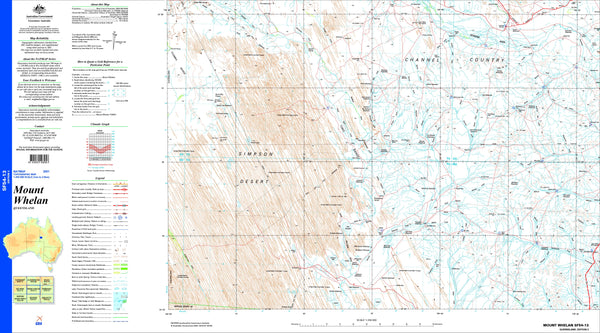 Mount Whelan SF54-13 Topographic Map 1:250k