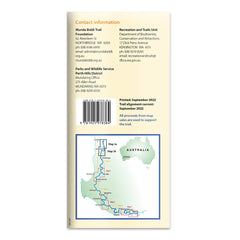 Munda Biddi Trail Map 2 - Dandalup Campsite to Harvey - Quindanning Road
