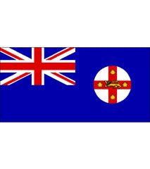 New South Wales NSW State Flag (fully sewn) 1800 x 900mm
