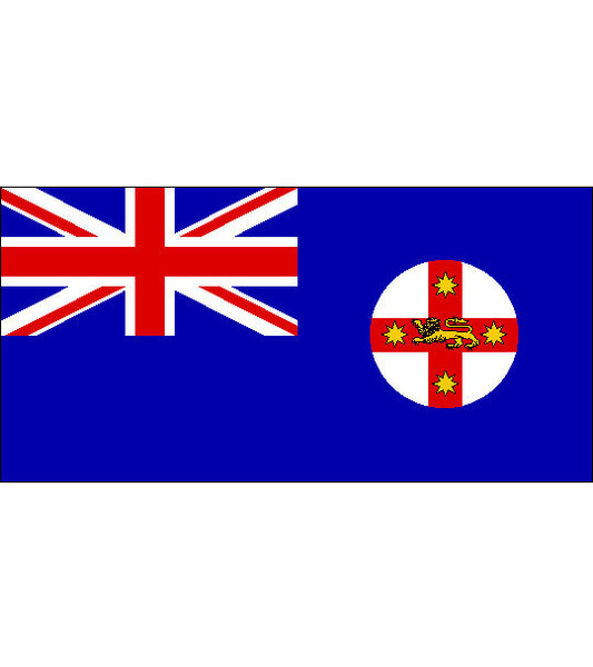 New South Wales NSW State Flag (Fully sewn) 900 x 450mm