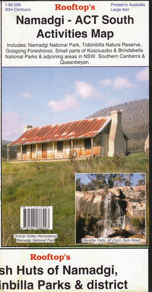 Namadgi - ACT South Activities Map Rooftop