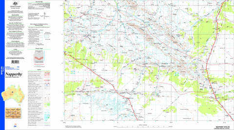 Napperby SF53-09 Topographic Map 1:250k