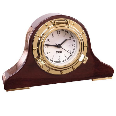 Nautical Tambour Clock by Weems & Plath