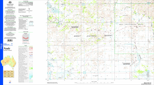 Neale SH51-04 1:250k Topographic Map
