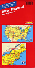 New England Hallwag USA Map