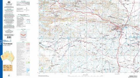 Newman SF50-16 1:250k Topographic Map