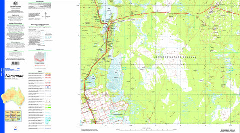 Norseman SI51-02 1:250k Topographic Map