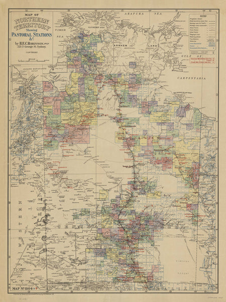 Northern Territory Pastoral Stations 1945 H.E.C Robinson