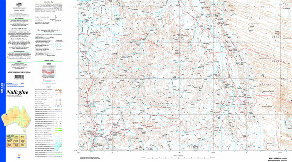 Nullagine SF51-05 1:250k Topographic Map