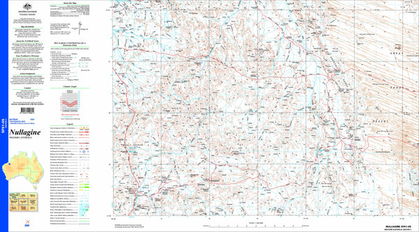 Nullagine SF51-05 1:250k Topographic Map