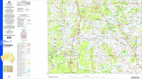Nymagee SI55-02 Topographic Map 1:250k