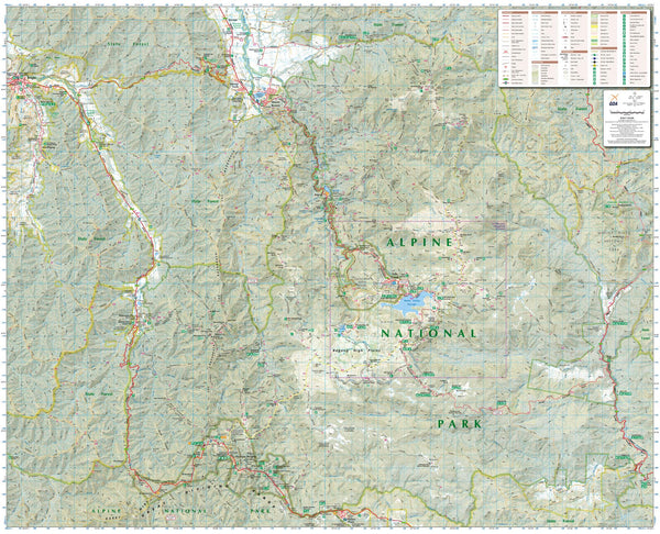Bogong Alpine Area (VIC) Topographic Map by Spatial Vision