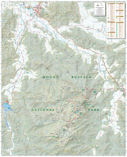 Mount Buffalo (VIC) Topographic Map by Spatial Vision