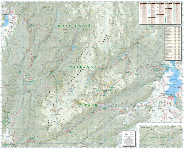 Kosciuszko Alpine Area (NSW) Topographic Map by Spatial Vision