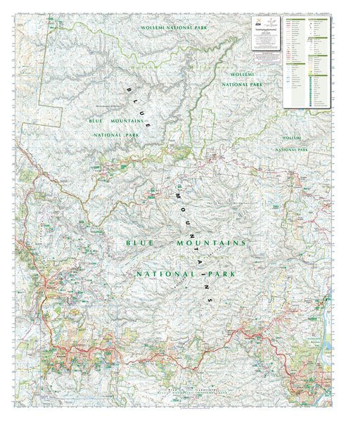 Blue Mountains North (NSW) Topographic Map by Spatial Vision