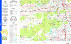 Ouyen SI54-15 Topographic Map 1:250k