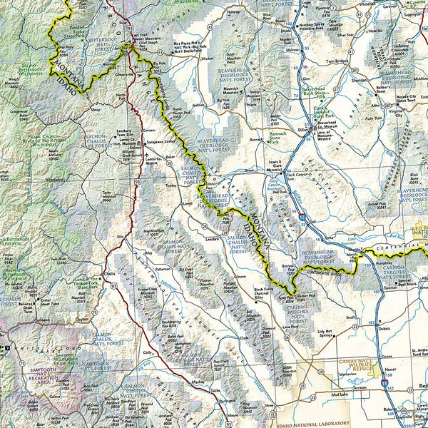 Pacific North West Folded – National Geographic | Mapworld