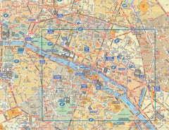 Paris Michelin 52 Tourism Map