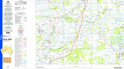 Peak Hill SG50-08 1:250k Topographic Map