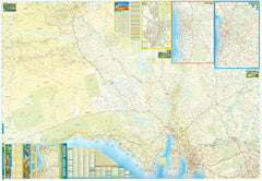 Perth-Adelaide-Alice Springs Laminated Wall Map QPA