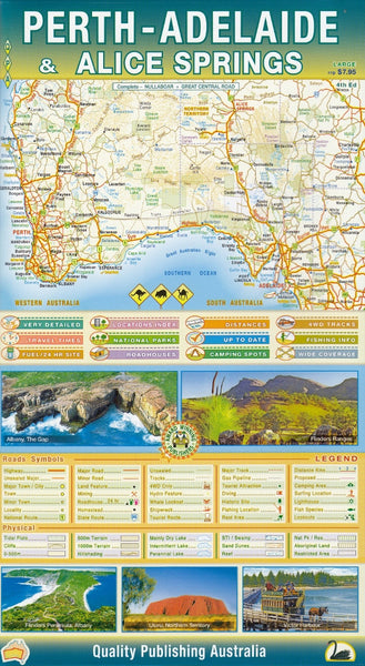 Perth- Adelaide - Alice Springs QPA Map