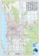 Perth Postcode Map Laminated Wall Map 788 x 1120mm