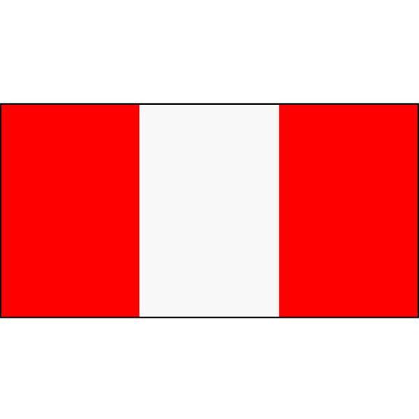Peru Flag 1800 x 900mm