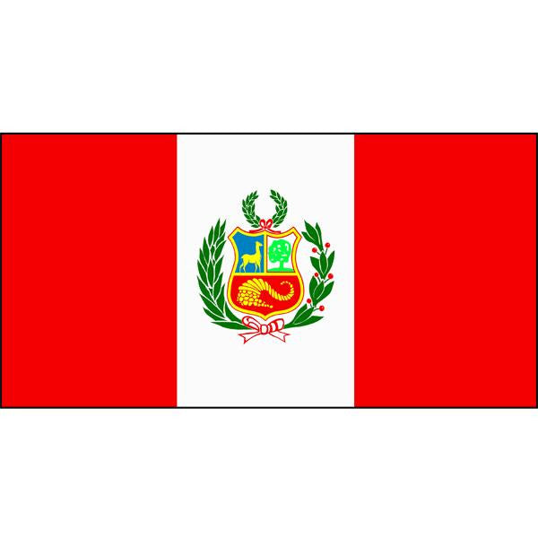 Peru (with crest) Flag 1800 x 900mm