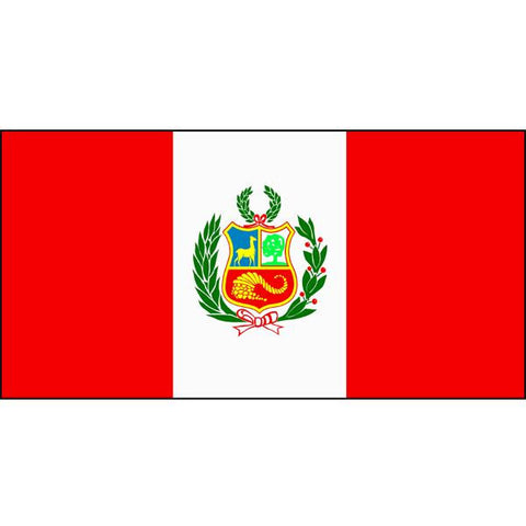 Peru (with crest) Flag 1800 x 900mm